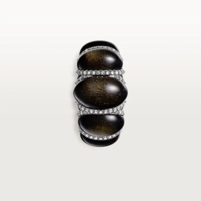 Cartier Libre Tressage Ring, Obsidian, Diamonds Cartier Libre Tressage Ring, Obsidian, Diamonds