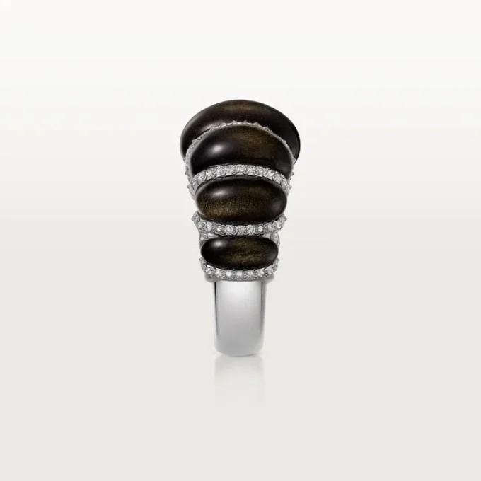 Cartier Libre Tressage Ring, Obsidian, Diamonds Cartier Libre Tressage Ring, Obsidian, Diamonds