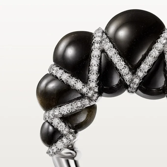 Cartier Libre Tressage Ring, Obsidian, Diamonds Cartier Libre Tressage Ring, Obsidian, Diamonds
