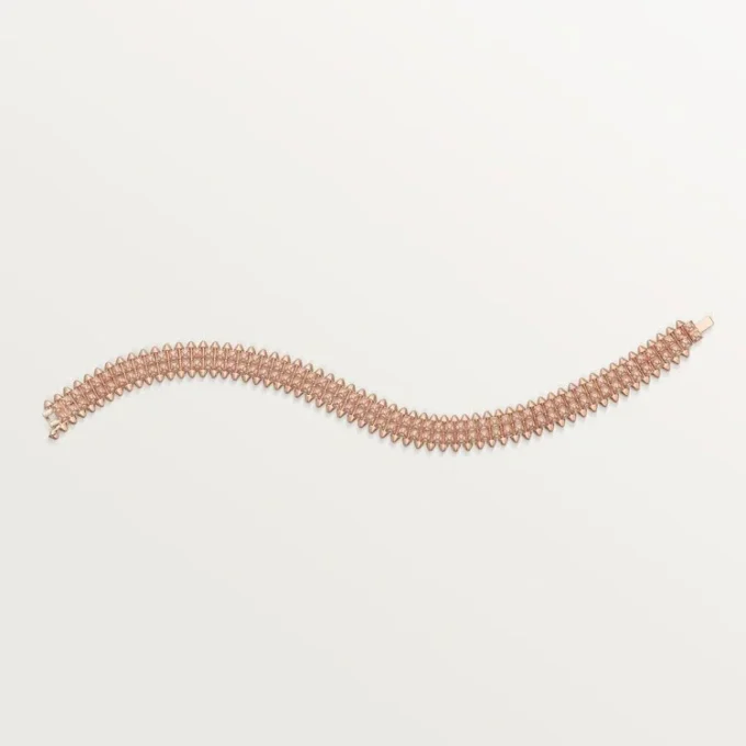 Clash De Cartier Bracelet, Flexible, Double Row, Paved
