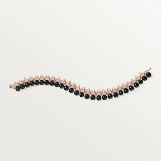 Clash De Cartier Bracelet, Flexible, Onyx, Extra-Large Model, Diamonds