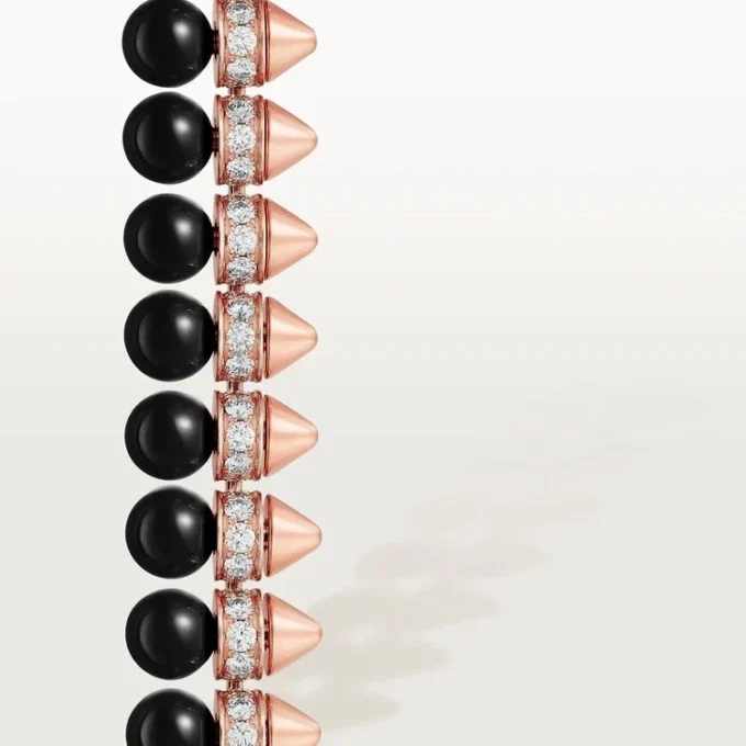 Clash De Cartier Bracelet, Flexible, Onyx, Extra-Large Model, Diamonds