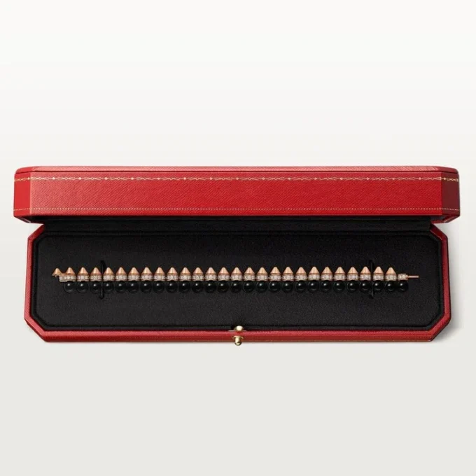 Clash De Cartier Bracelet, Flexible, Onyx, Extra-Large Model, Diamonds