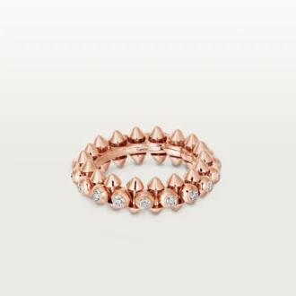 Clash De Cartier – Diamond Pave Ring in Rose Gold | Cartier Us