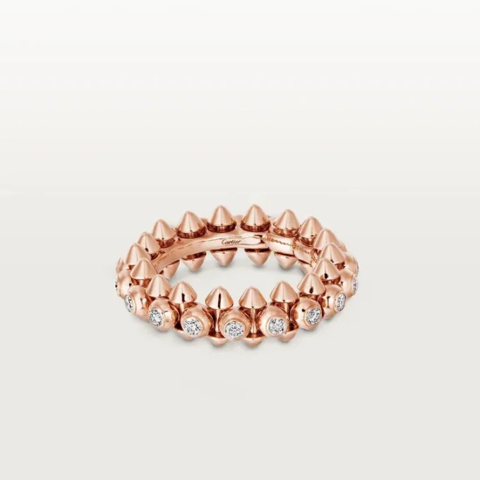 Clash De Cartier – Diamond Pave Ring in Rose Gold | Cartier Us Clash De Cartier – Diamond Pave Ring in Rose Gold | Cartier Us