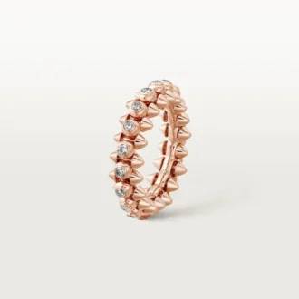 Clash De Cartier – Diamond Pave Ring in Rose Gold | Cartier Us