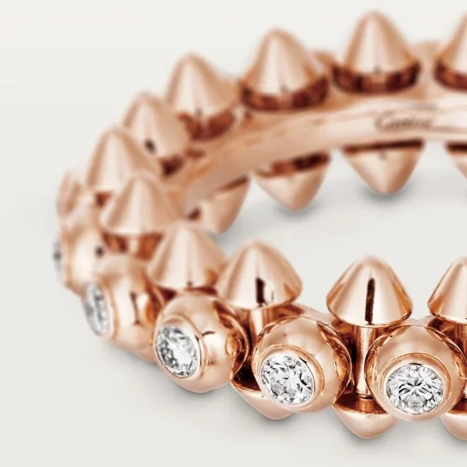 Clash De Cartier – Diamond Pave Ring in Rose Gold | Cartier Us Clash De Cartier – Diamond Pave Ring in Rose Gold | Cartier Us