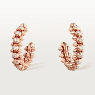 Clash De Cartier Earrings Diamonds – Rose Gold, Diamonds – Cartier