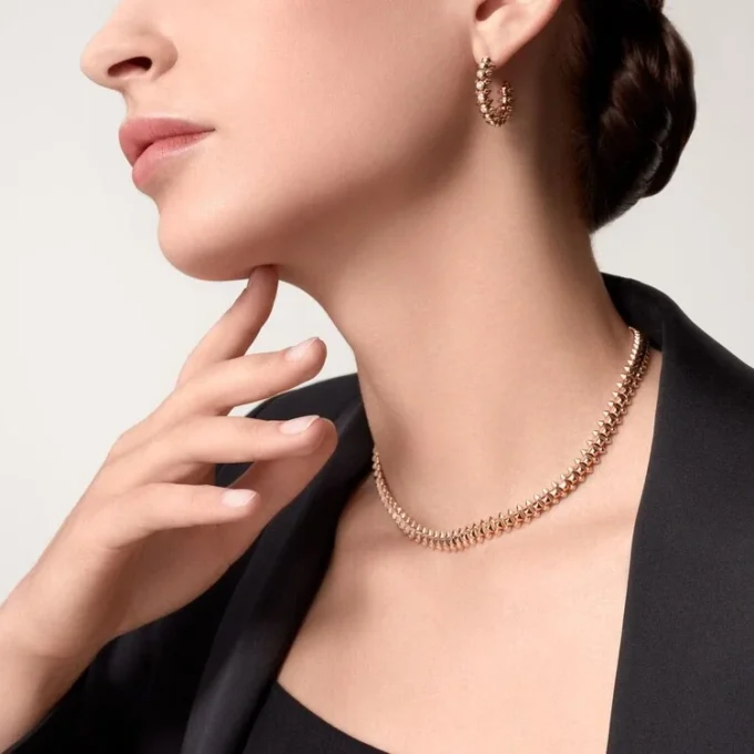 Clash De Cartier Earrings Diamonds – Rose Gold, Diamonds – Cartier