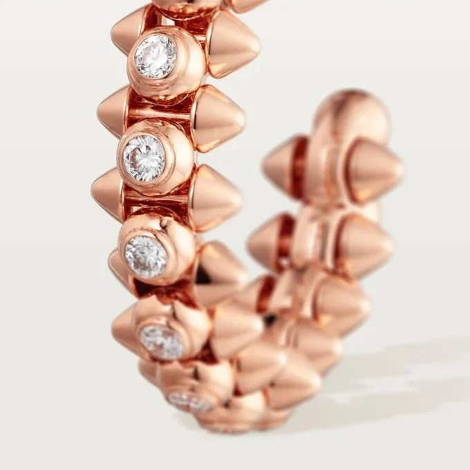 Clash De Cartier Earrings Diamonds – Rose Gold, Diamonds – Cartier