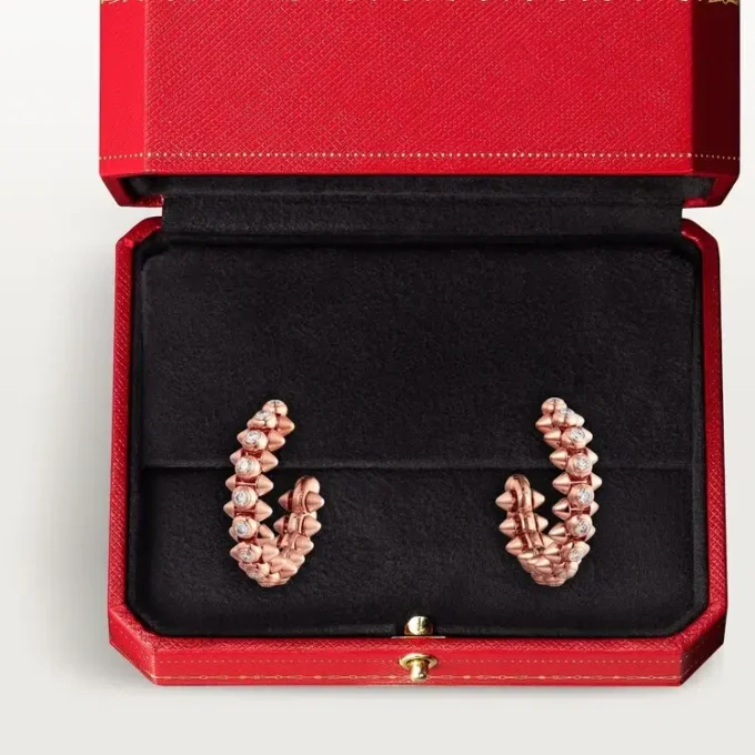 Clash De Cartier Earrings Diamonds – Rose Gold, Diamonds – Cartier