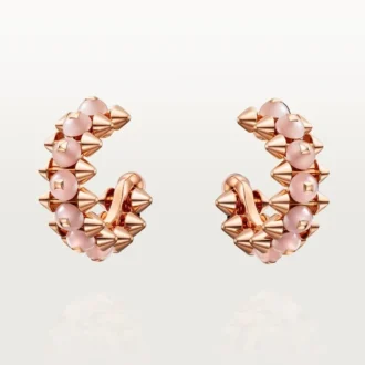 Clash De Cartier Earrings, Pink Chalcedony