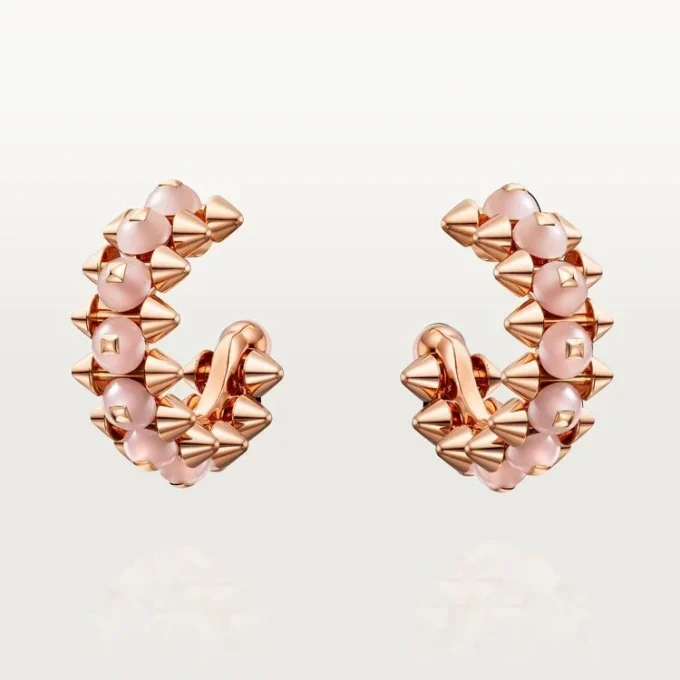 Clash De Cartier Earrings, Pink Chalcedony
