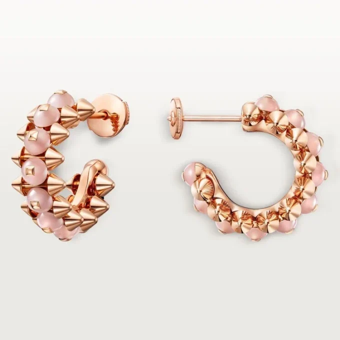 Clash De Cartier Earrings, Pink Chalcedony