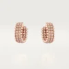Clash De Cartier Hoop Earrings, Double Row, Paved