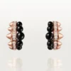 Clash De Cartier Hoop Earrings, Onyx, Extra-Large Model, Diamonds