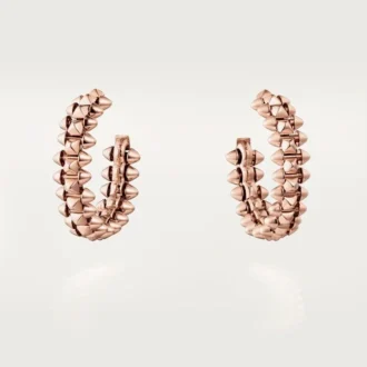 Clash De Cartier Hoop Earrings – Rose Gold, Small | Cartier Us