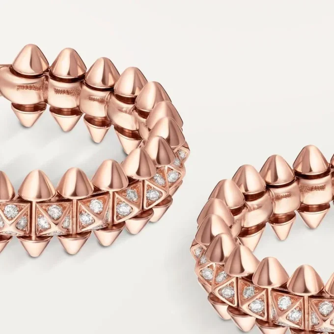Clash De Cartier Hoop Earrings, Small Model, Paved