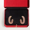 Clash De Cartier Hoop Earrings, Small Model, Paved