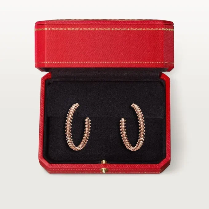 Clash De Cartier Hoop Earrings Small Model – Rose Gold – Cartier