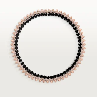 Clash De Cartier Necklace, Flexible, Onyx, Extra-Large Model, Diamonds