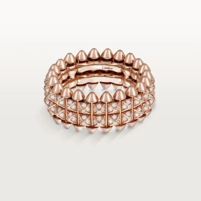 Clash De Cartier Ring, Double Row, Paved Clash De Cartier Ring, Double Row, Paved