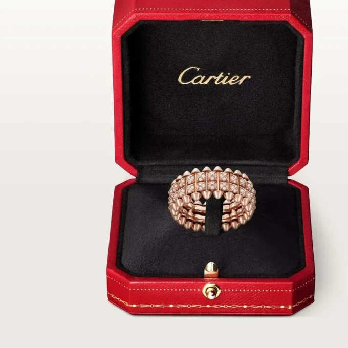 Clash De Cartier Ring, Double Row, Paved Clash De Cartier Ring, Double Row, Paved