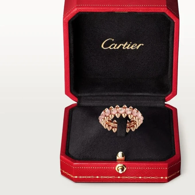 Clash De Cartier Ring, Pink Chalcedony Clash De Cartier Ring, Pink Chalcedony