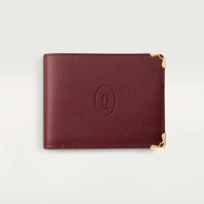 Coin/Banknote/Burgundy Calfskin, Golden Finish – Cartier Coin/Banknote/Burgundy Calfskin, Golden Finish – Cartier