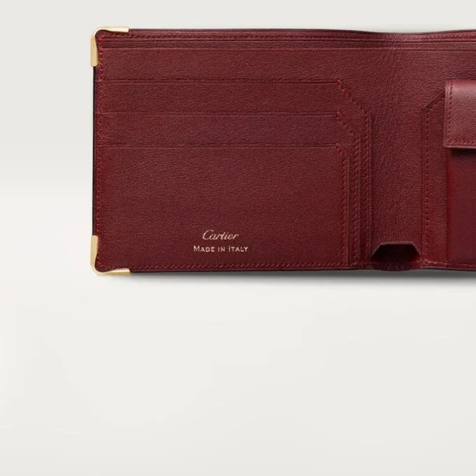 Coin/Banknote/Burgundy Calfskin, Golden Finish – Cartier Coin/Banknote/Burgundy Calfskin, Golden Finish – Cartier