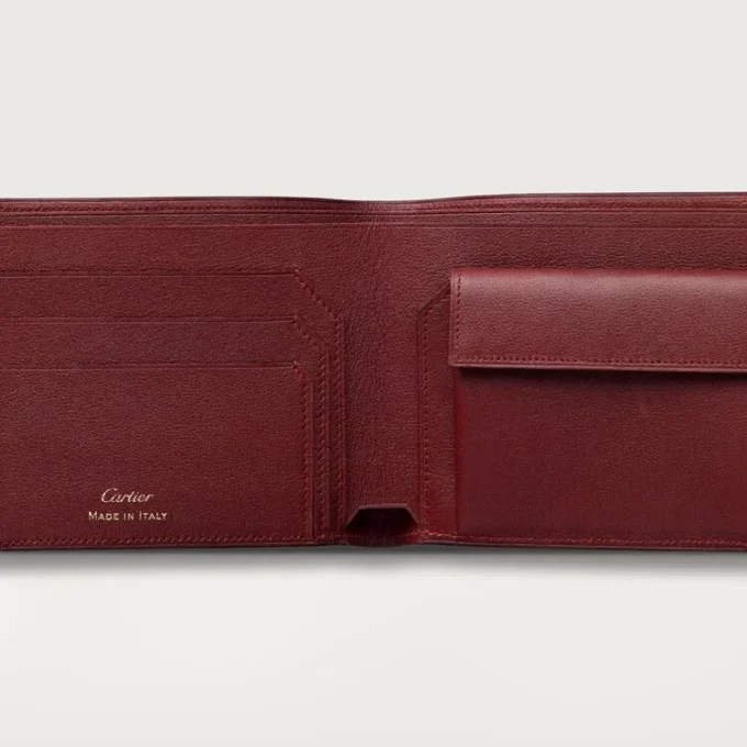 Coin/Banknote/Burgundy Calfskin, Golden Finish – Cartier Coin/Banknote/Burgundy Calfskin, Golden Finish – Cartier