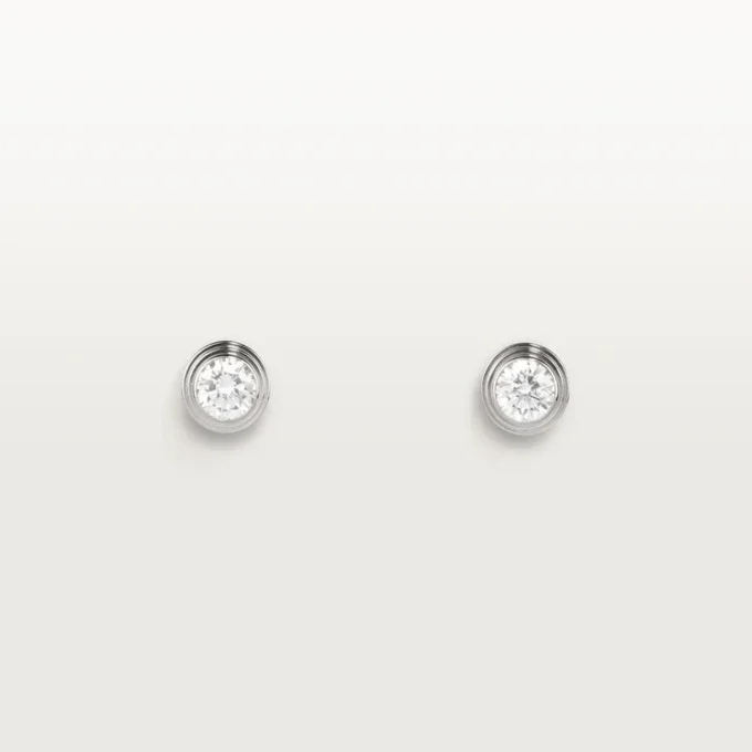 Diamants Legers Earrings, Mm – White Gold, Diamonds – Cartier