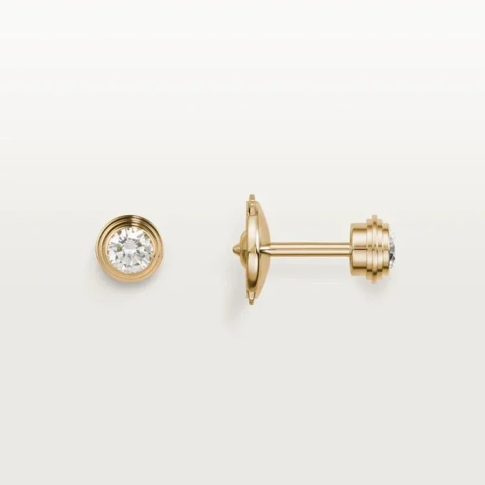 Diamants Legers Earrings, Mm – Yellow Gold, Diamonds – Cartier