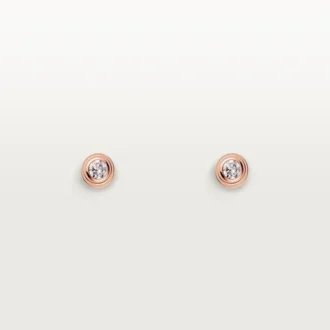 Diamants Legers Earrings Xs – Pink Gold, Diamonds – Cartier