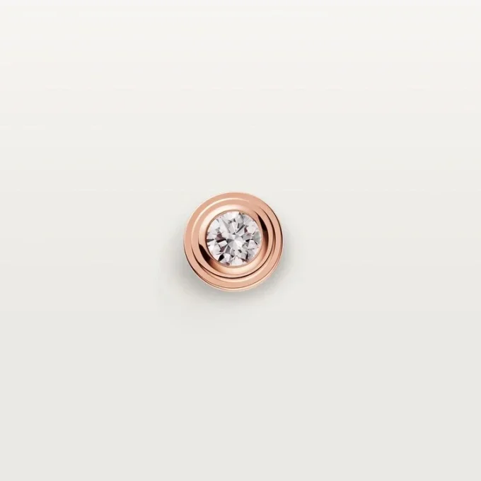 Diamants Legers Earrings Xs – Pink Gold, Diamonds – Cartier