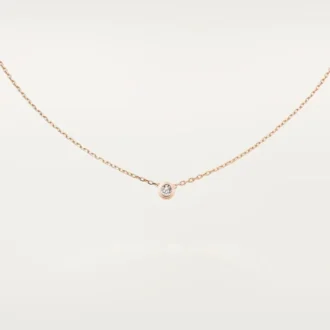 Diamants Legers Necklace, Lm – Pink Gold, Diamond – Cartier