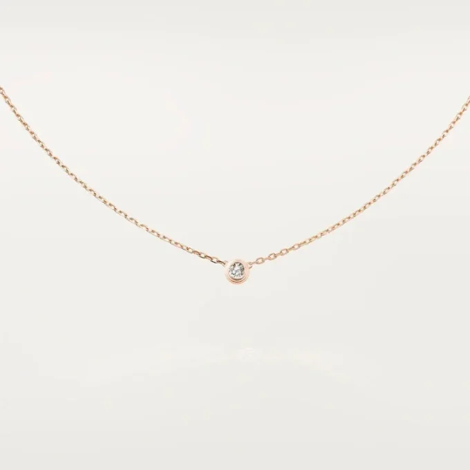 Diamants Legers Necklace, Lm – Pink Gold, Diamond – Cartier