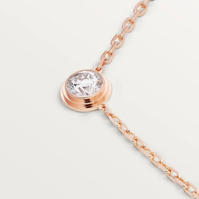 Diamants Legers Necklace, Lm – Pink Gold, Diamond – Cartier