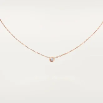 Diamants Legers Necklace, Sm – Pink Gold, Diamond – Cartier