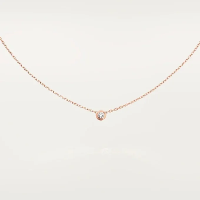 Diamants Legers Necklace, Sm – Pink Gold, Diamond – Cartier