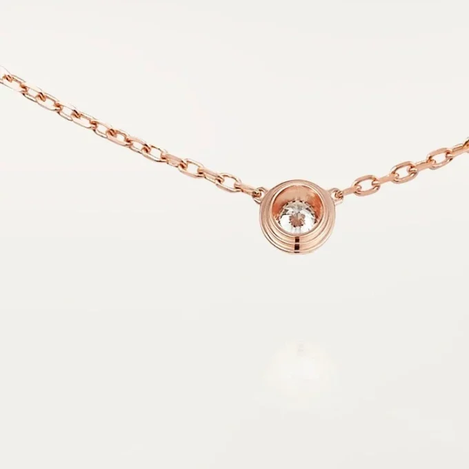 Diamants Legers Necklace, Sm – Pink Gold, Diamond – Cartier