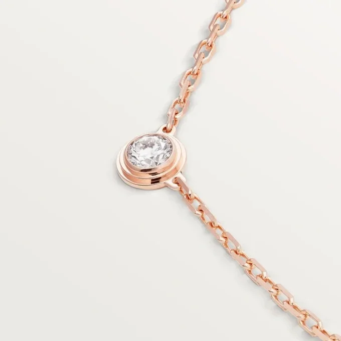 Diamants Legers Necklace, Sm – Pink Gold, Diamond – Cartier