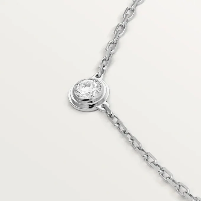 Diamants Legers Necklace, Sm – White Gold, Diamond – Cartier