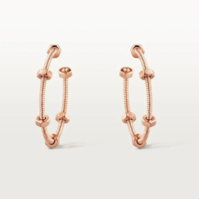Ecrou De Cartier Earrings – Pink Gold – Cartier