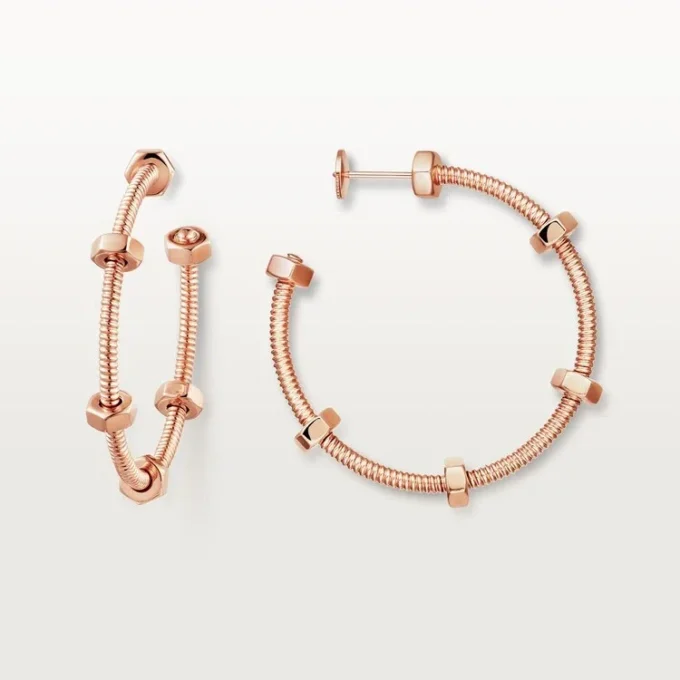 Ecrou De Cartier Earrings – Pink Gold – Cartier