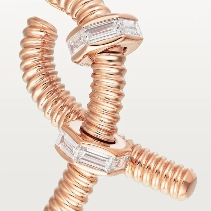Ecrou De Cartier Left Earring – Rose Gold, Diamonds – Cartier