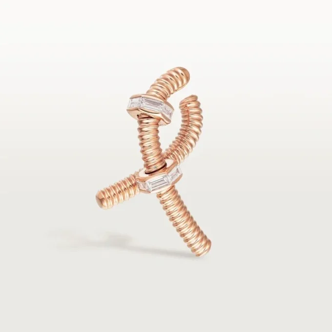 Ecrou De Cartier Right Earring – Rose Gold, Diamonds – Cartier