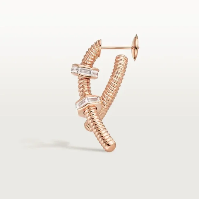 Ecrou De Cartier Right Earring – Rose Gold, Diamonds – Cartier