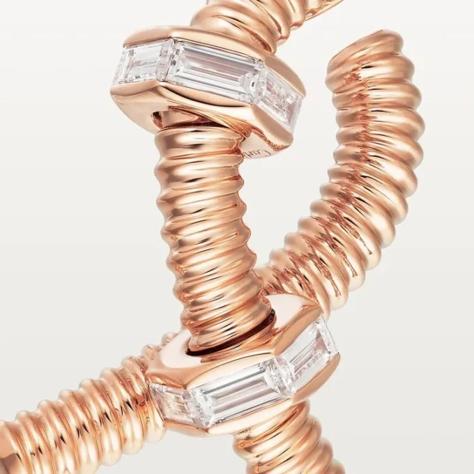 Ecrou De Cartier Right Earring – Rose Gold, Diamonds – Cartier
