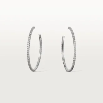 Etincelle De Cartier Earrings, Large Model – White Gold, Diamonds – Cartier